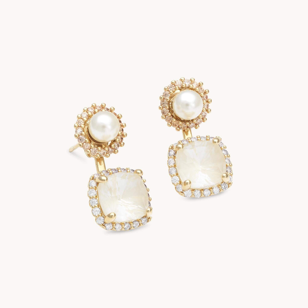 Colette Earrings - Milky Cream