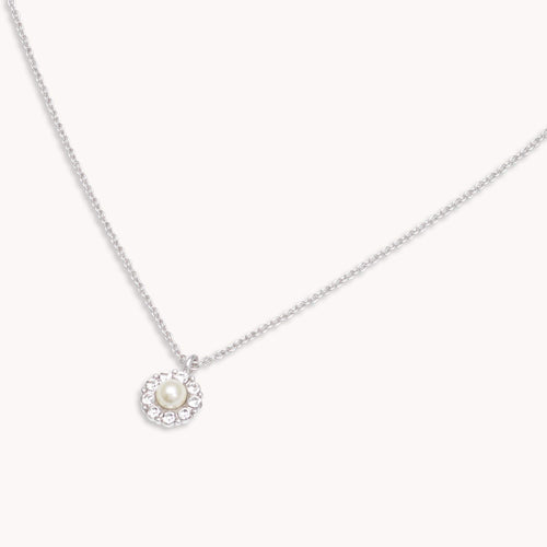 Petite Miss Sofia Pearl Necklace - Silver