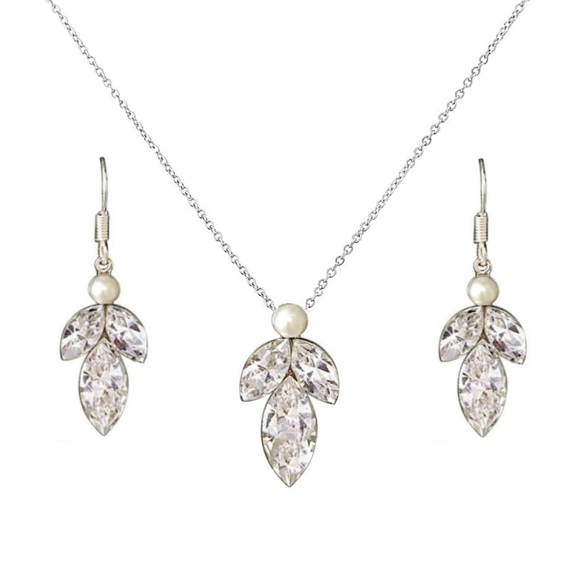 Marquise Drop Necklace Set