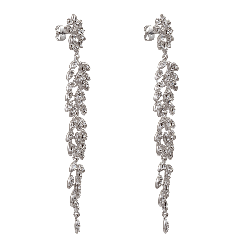 Laurel Earrings - Crystal