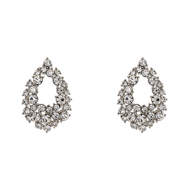 Petite Alice Earrings - Crystal