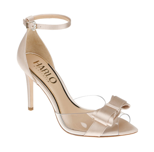 Chloe - Nude point bow heels