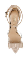 Chloe - Nude point bow heels