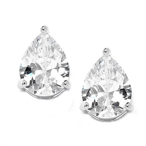 Classic Pear Stud Earrings