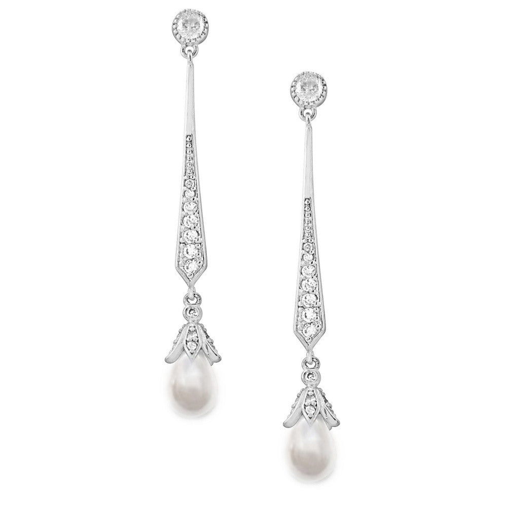 Elegant Pearl Drop Earrings