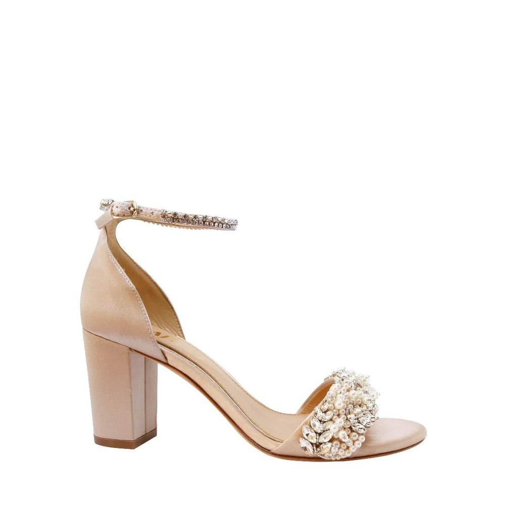 Adele - nude mid block heel