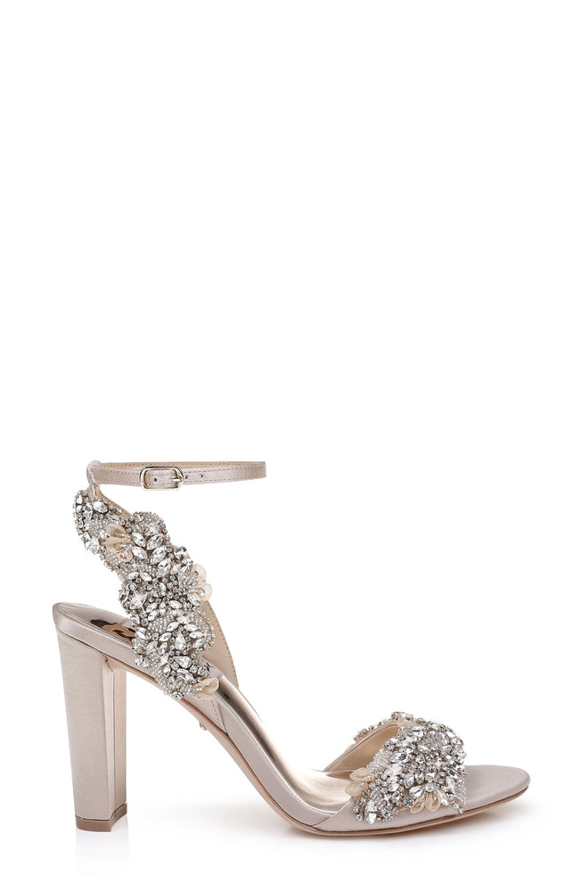 Libby Crystal Embellished Evening Shoe - Nude