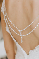 Crystal Back Drape With Diamante Dropper