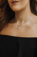 Halo Rose Gold Necklace Set