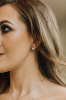 Halo Rose Gold Necklace Set