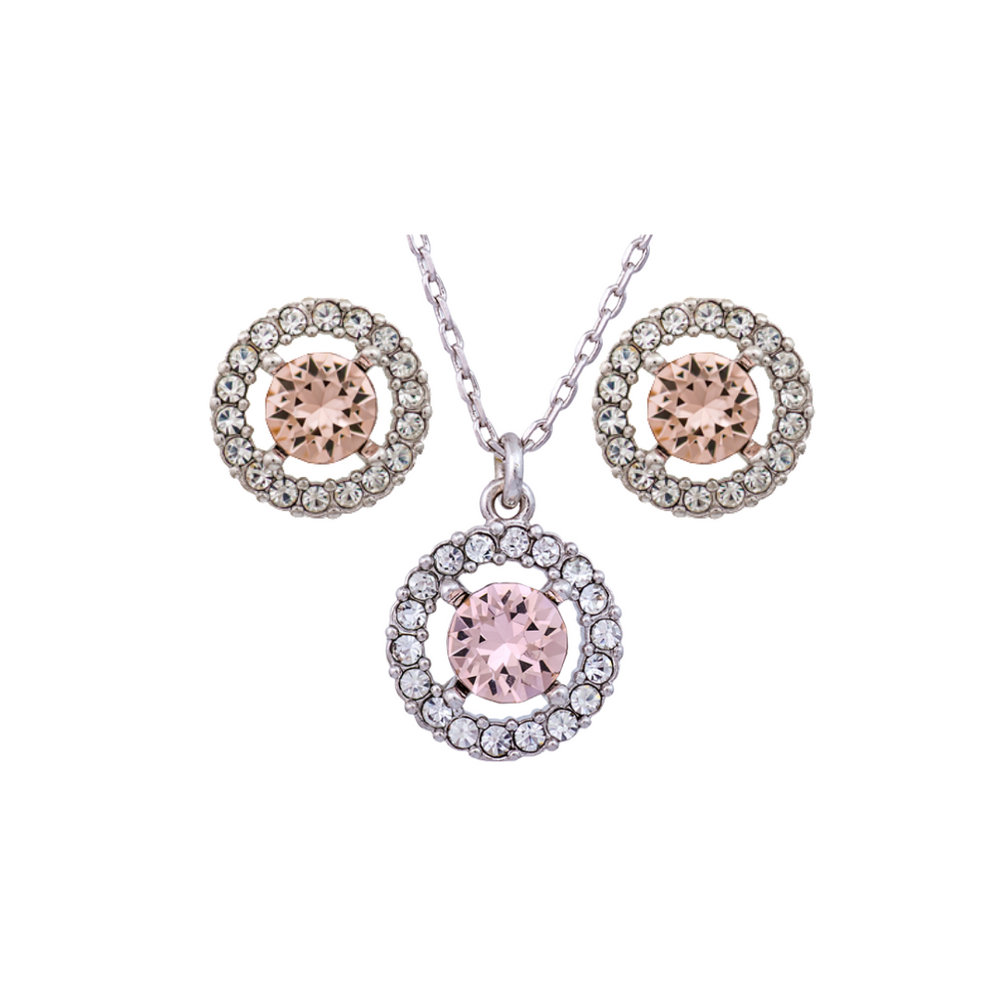 Miranda Necklace & Earrings set - Silk