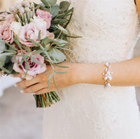 Pearl Leaf Bracelet