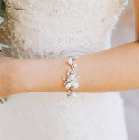 Pearl Leaf Bracelet