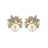 Anna Pearl Earrings - Gold