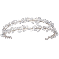 Double strand crystal headband
