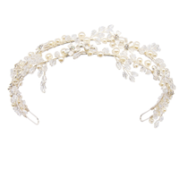 Double strand floral headband