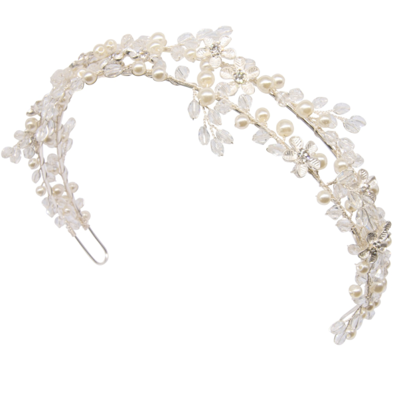 Double strand floral headband
