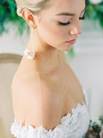 Elle Flower Bridal Earrings