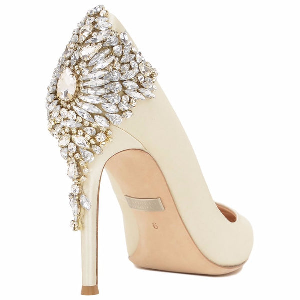 Badgley Mischka Pearl and Stone Crystal Mobile Drop Earrings, Gold Nicolitie Crystal \u0026 Pearl Covered Stiletto by Badgley Mishcka