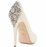 Kiara Peep Toe Ivory Pump
