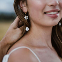 Maya Mother of Pearl FLower Earrings