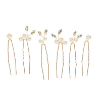 Crystal Pearl pin set