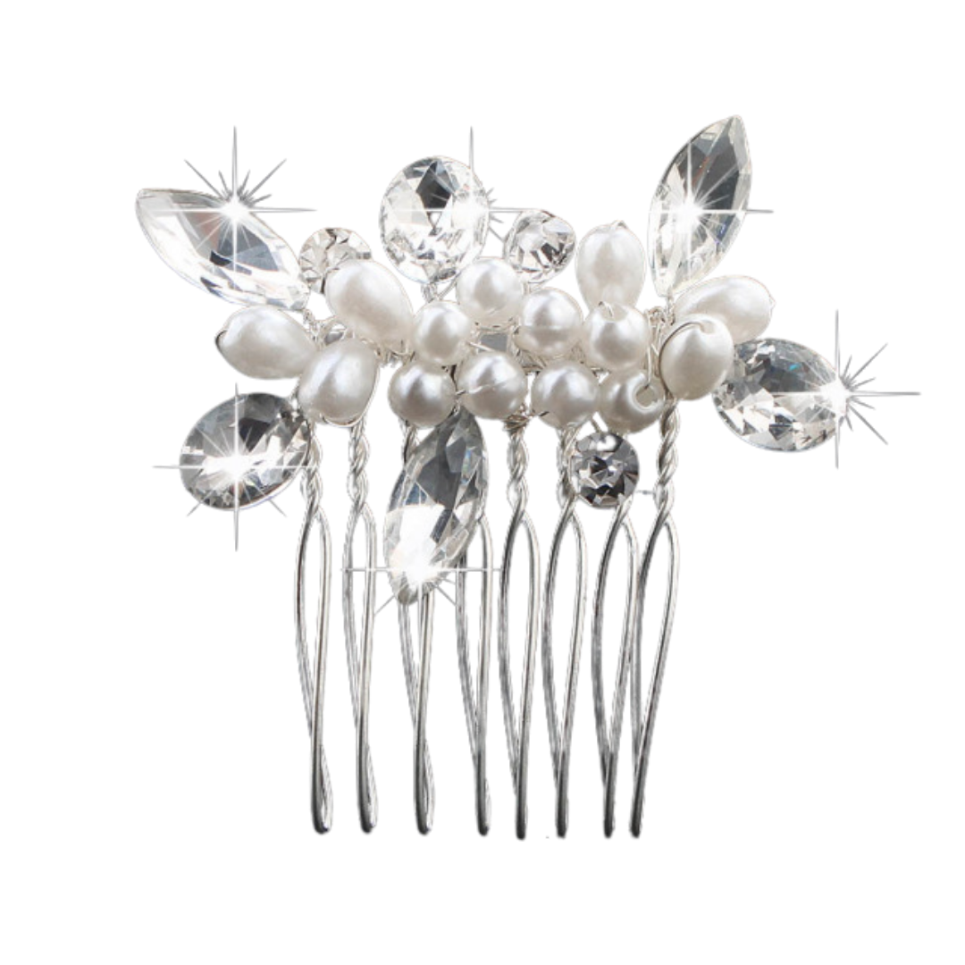 Zoe Pearl & Diamante comb