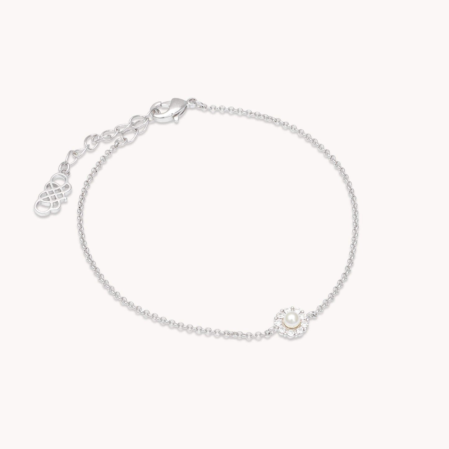 Petite Miss Sofia Pearl Bracelet - Silver