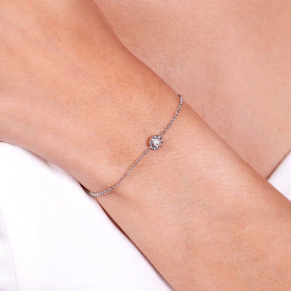 Petite Miss Sofia Pearl Bracelet - Silver
