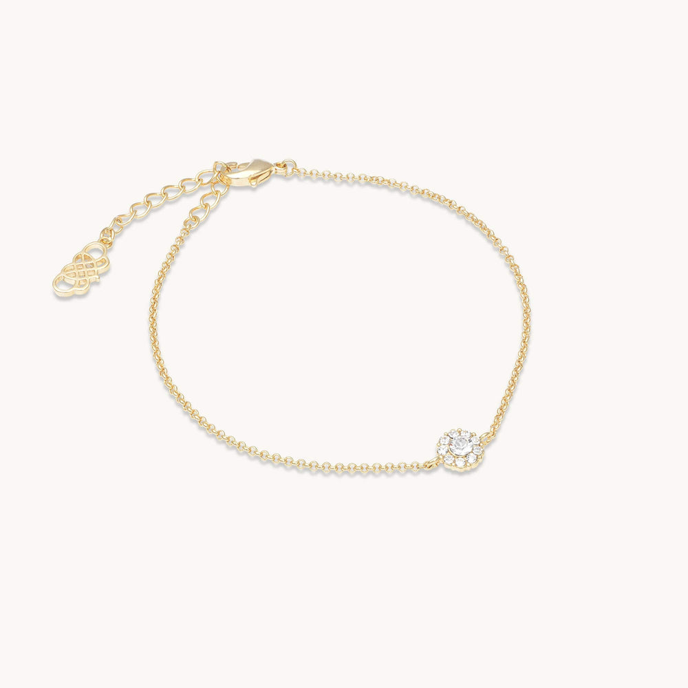 Petite Miss Sofia Crystal Bracelet - Gold