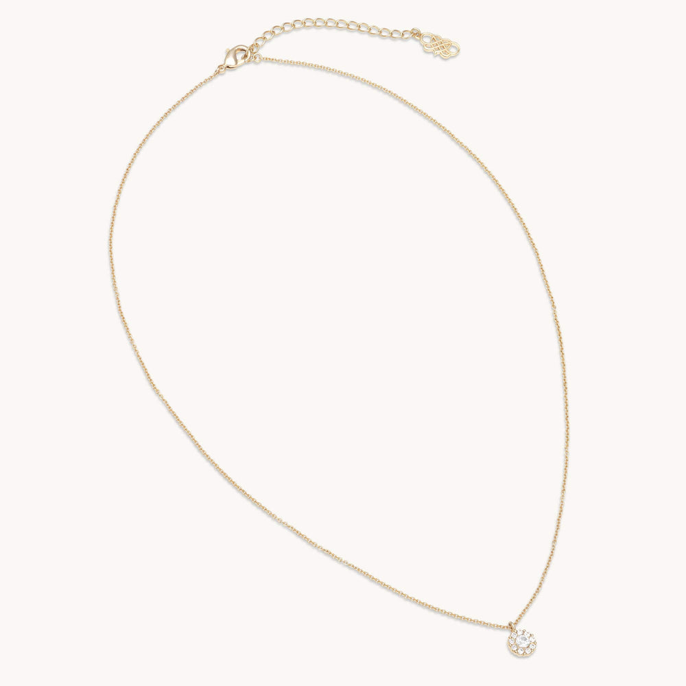 Petite Miss Sofia Crystal Necklace - Gold