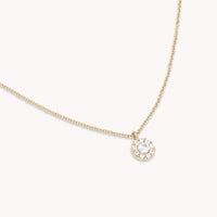 Petite Miss Sofia Crystal Necklace - Gold