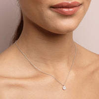 Petite Miss Sofia Crystal Necklace - Silver