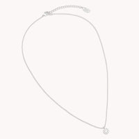 Petite Miss Sofia Crystal Necklace - Silver