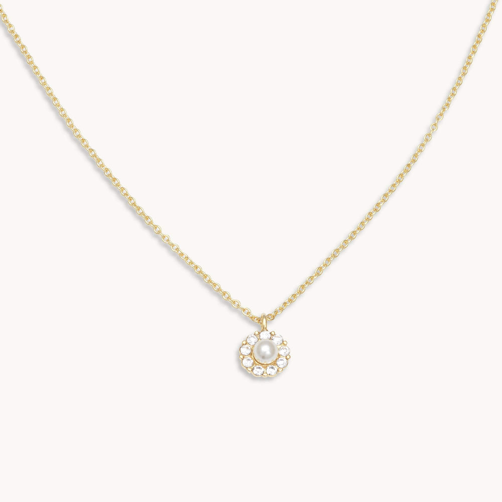 Petite Miss Sofia Pearl Necklace - Gold