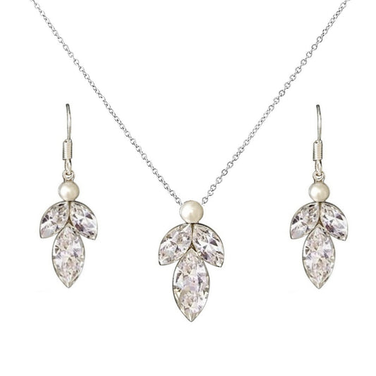 Marquise Drop Necklace Set