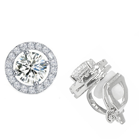 Halo Clip on stud earrings