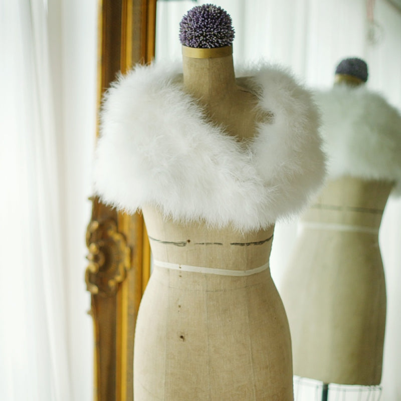 Vintage Marabou Feather Shrug