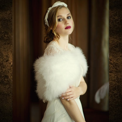 Vintage Marabou Feather Shrug