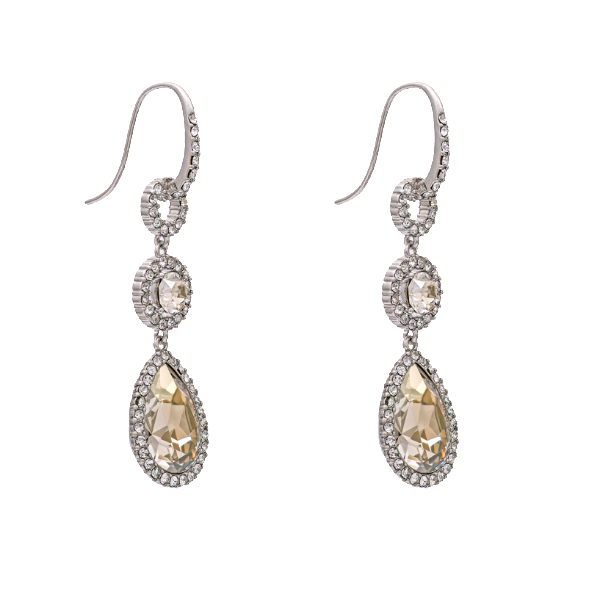 Amy Earrings - Silver Shade