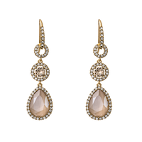 Amy Earrings - Ivory Creme Lacour
