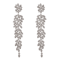 Laurel Earrings - Crystal