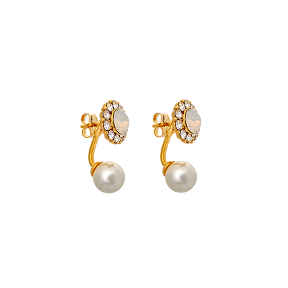 Miss Sofia Butterfly Earrings - Ivory Opal