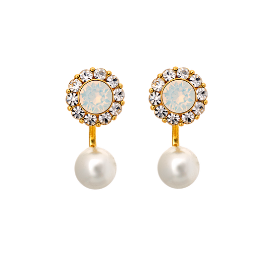 Miss Sofia Butterfly Earrings - Ivory Opal