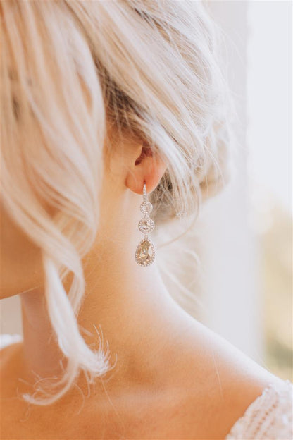 Amy Earrings - Silver Shade