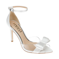 Chloe - soft white point bow heels