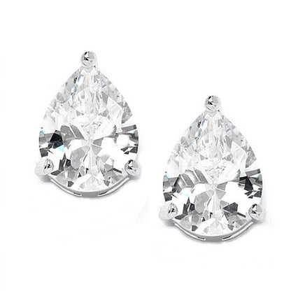 Classic Pear Stud Earrings