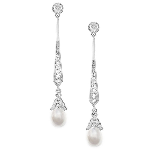 Elegant Pearl Drop Earrings