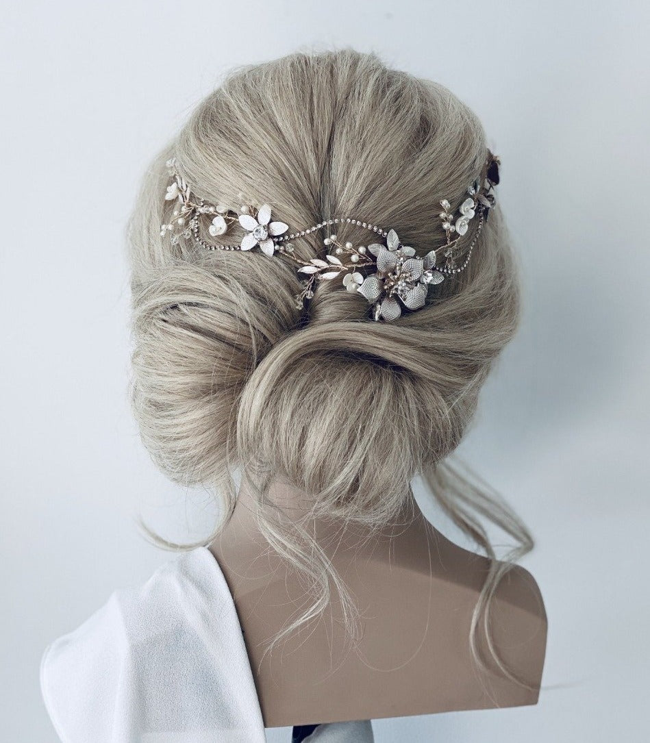 Eloise Blush Pink Hair Vine
