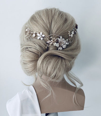 Eloise Blush Pink Hair Vine